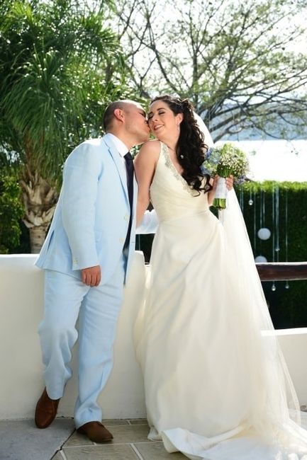 Beso de boda real Rodrigo y Sandra