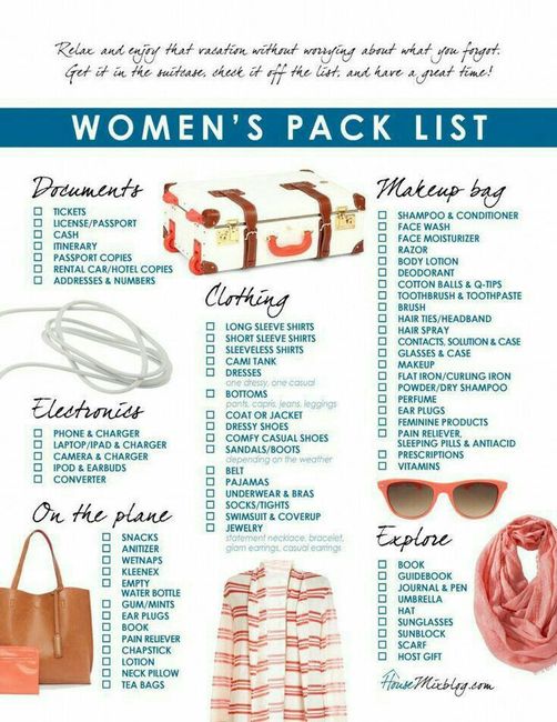 Luna de miel—check list P/ equipaje - 1