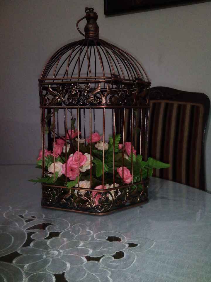  centros de mesa con jaula - 1