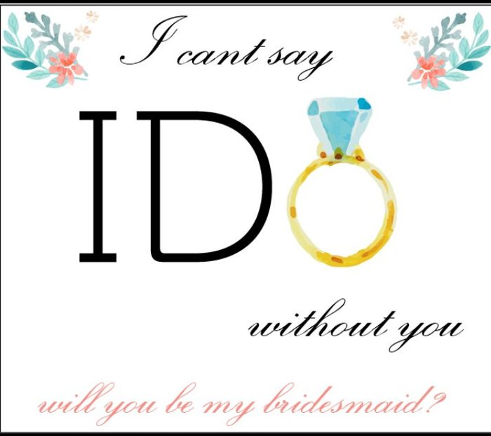 Tarjeta para pedir ser damas de honor - 1