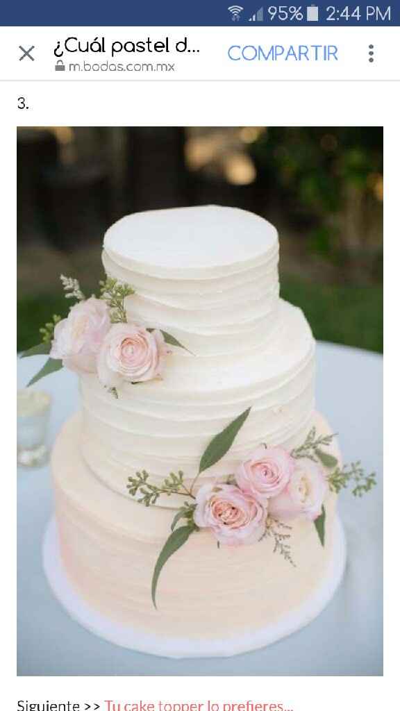 ¿Cómo te gustaría que fuese tu pastel de boda? - 1