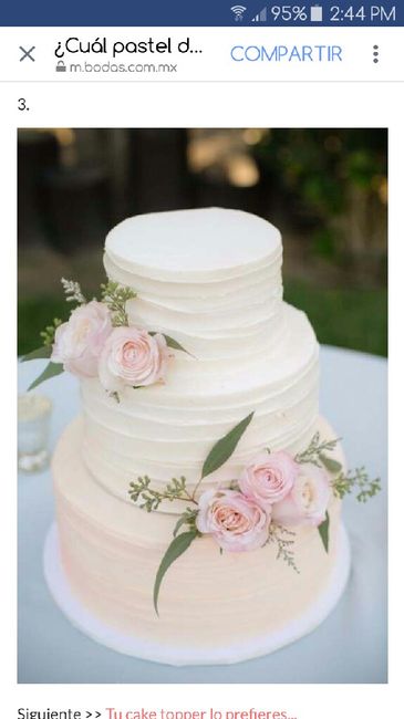 ¿Cómo te gustaría que fuese tu pastel de boda? - 1