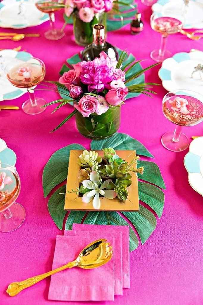 Centros de mesa para una boda tropical 🍍 - 2