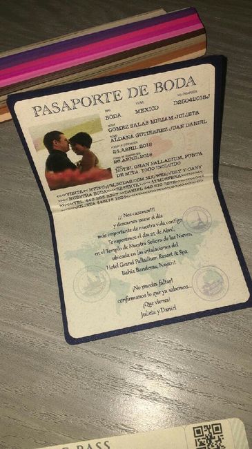 Invitaciones de boda tipo pasaporte - 2