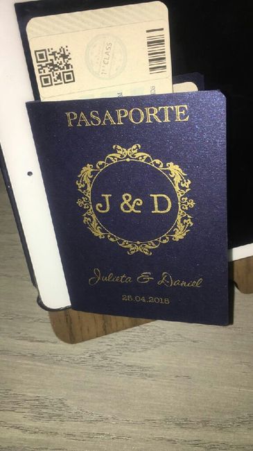Invitaciones de boda tipo pasaporte - 3