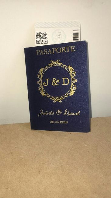 Invitaciones de boda tipo pasaporte - 8