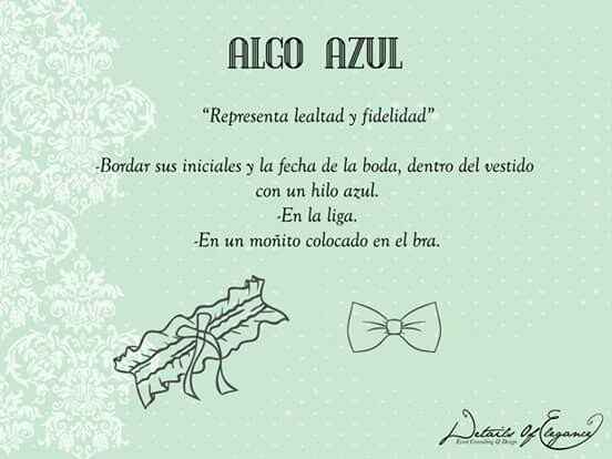 Creencias algo azul, algo prestado, algo nuevo y algo viejo. - 1