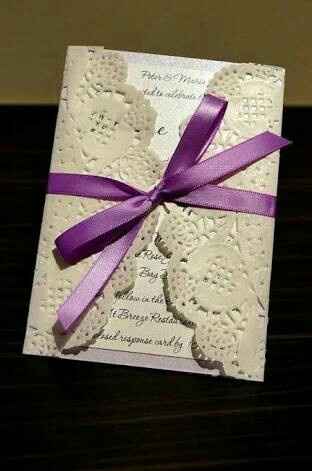 Invitaciones faciles con blondas - 6