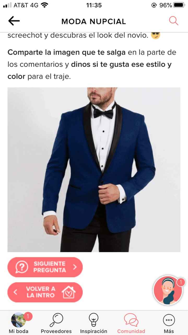 Haz screenshot y descubre el look de novio - 1