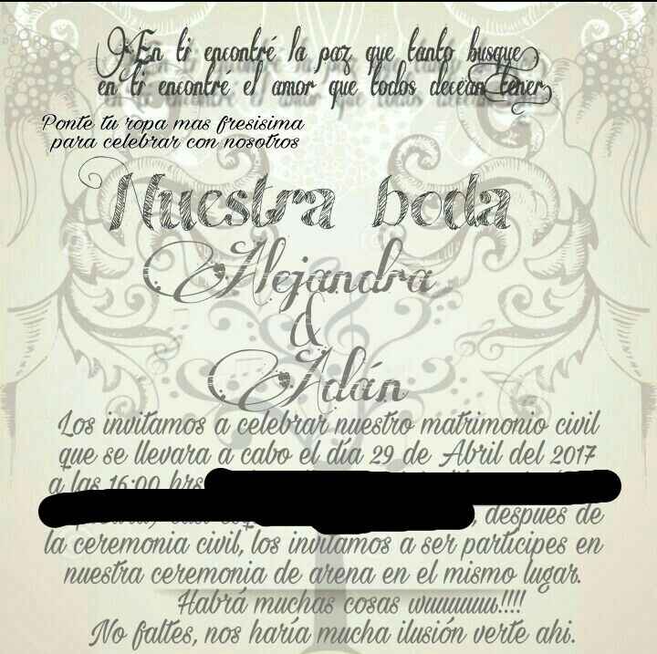 Abemus invitaciones!!!!! - 2