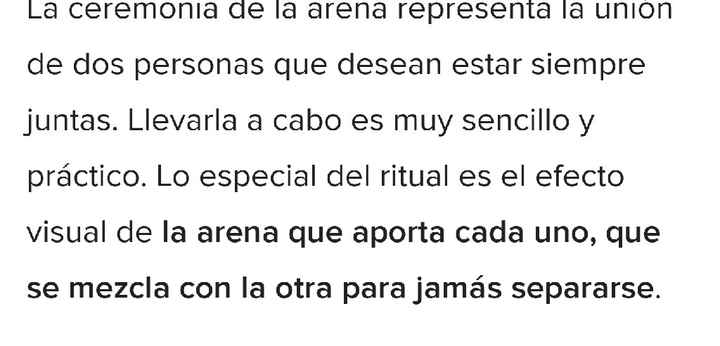 Ceremonia de arena - 3