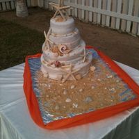 pastel para boda en playa