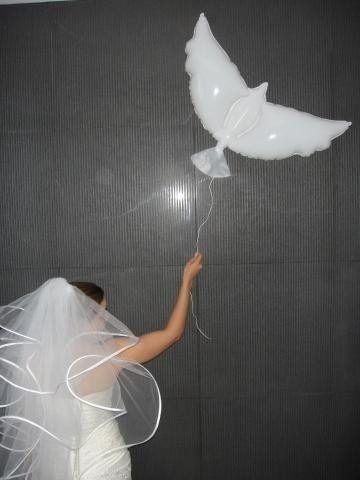 Globos forma de paloma