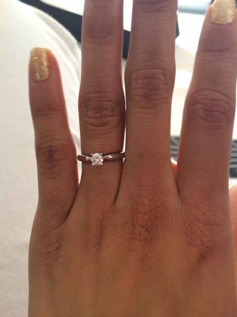 Mi anillo, ya en mi dedito