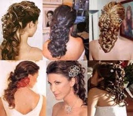 Diferentes peinados de novias...