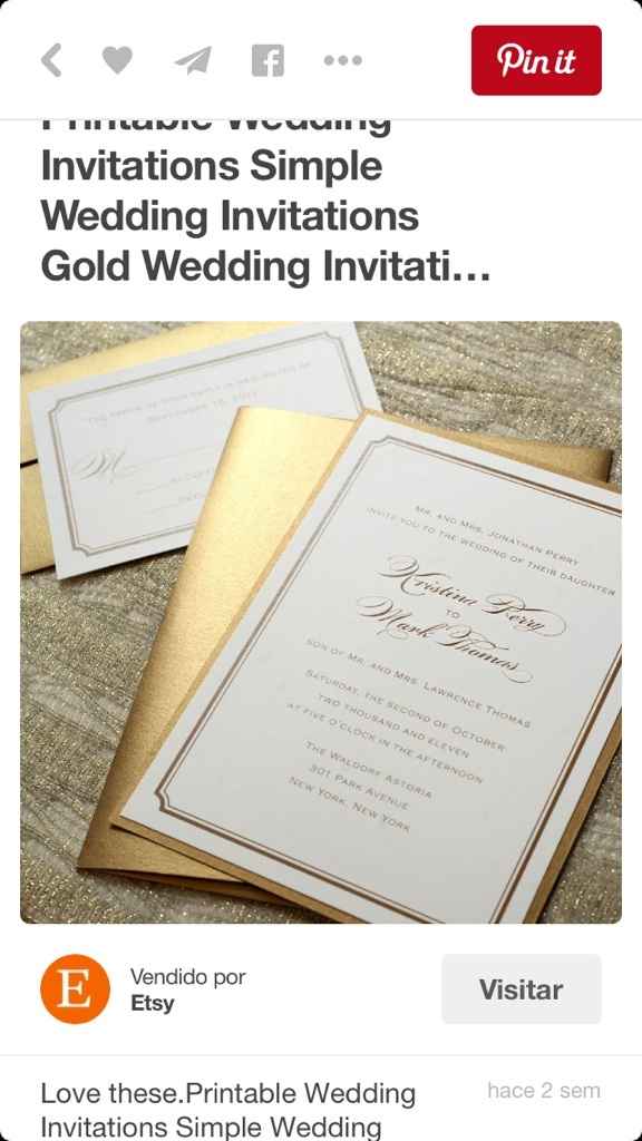 Hermosas invitaciones - 1