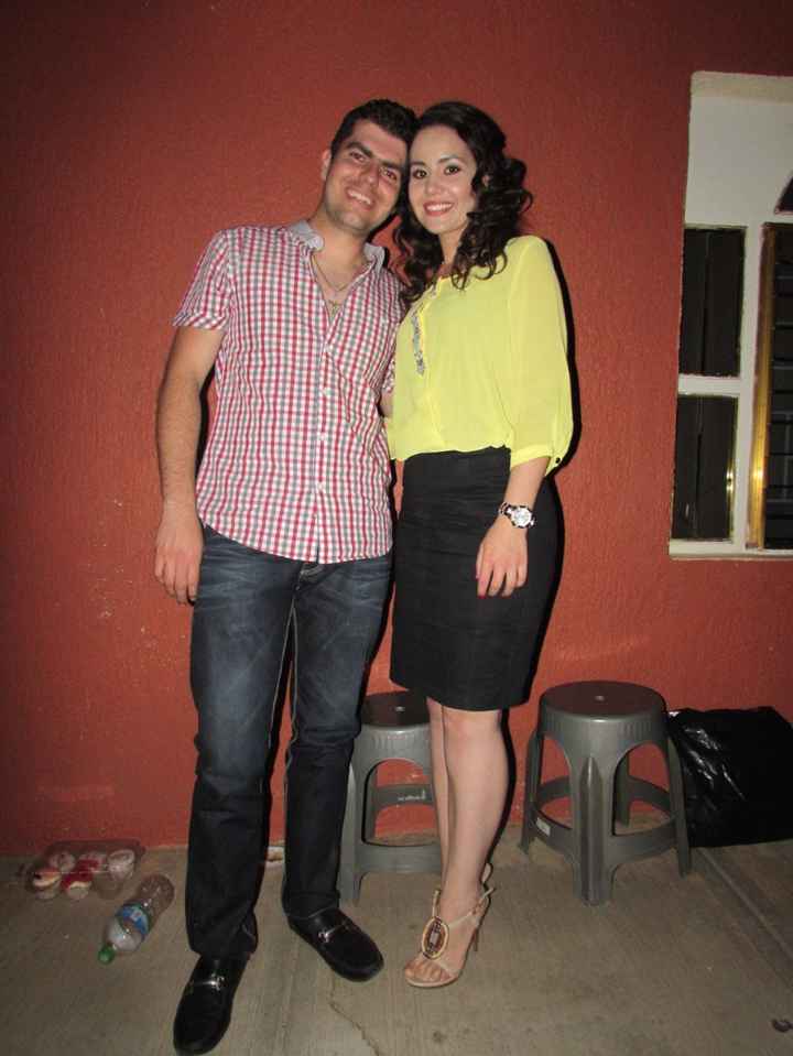 mi novio y yo en un aniverarios