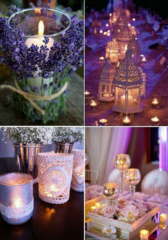 Ambiente romántico con velas diy - 8