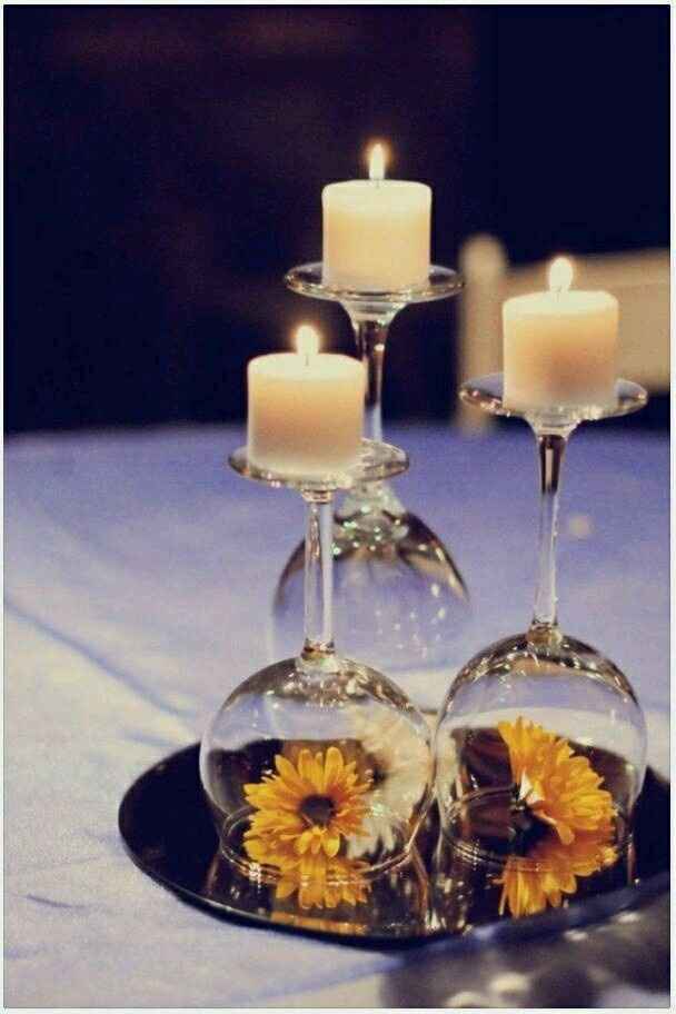 Ambiente romántico con velas diy - 11