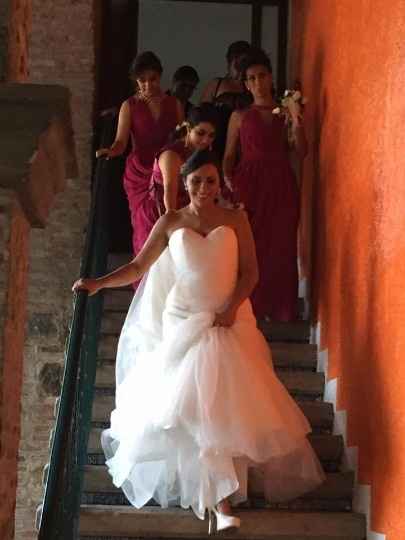 Bajando las escaleras 