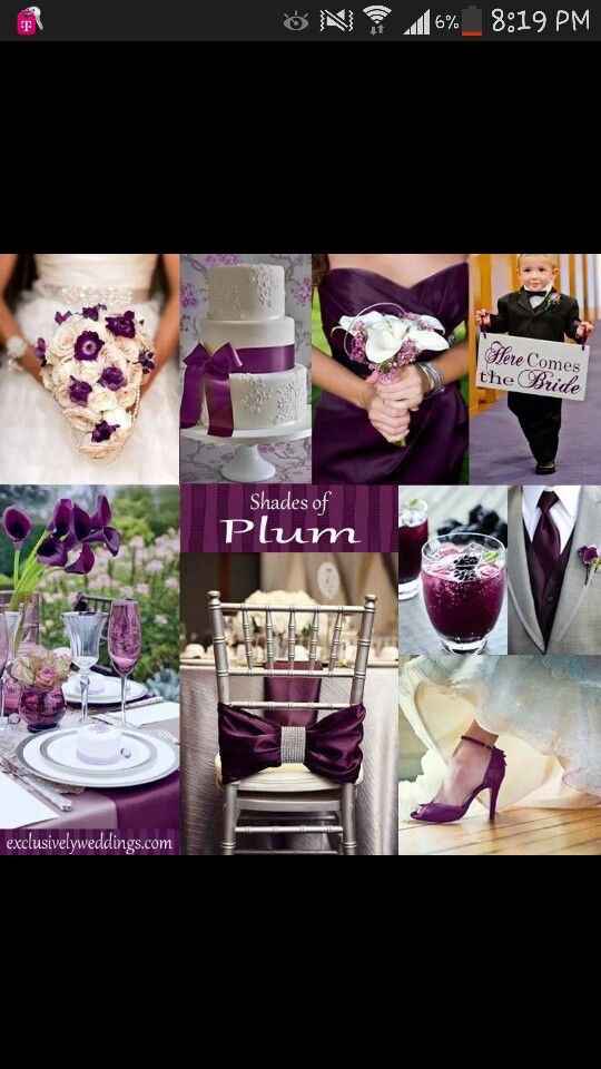 Dime con qué colores de bodas decoras y te diré quién eres!! decoración de bodas en color púrpura - 