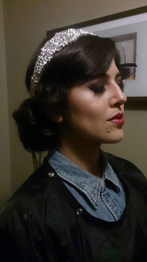 Prueba de peinado y maquillaje,  que emoción - 3