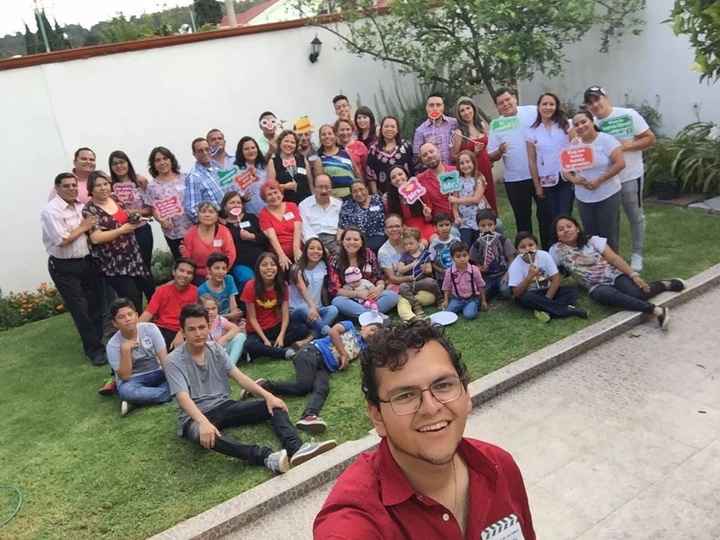 Toda la familia que asistió