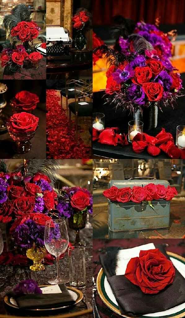 Combinación de colores rojo y púrpura - 5