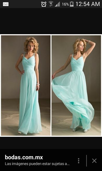 Color de vestido de damas - 1