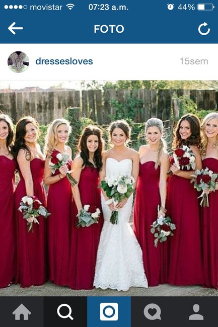 Vestido de damas de honor - 1