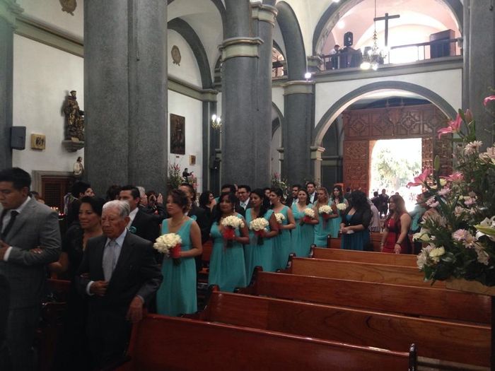 La entrada a la Iglesia