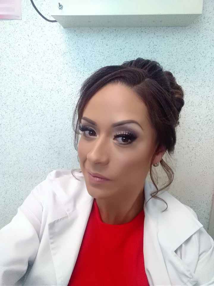 Prueba de maquillaje y peinado a 22 días!!!😍😍😍 - 1