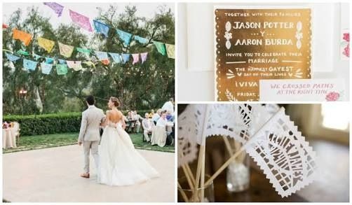Papel picado para boda mexicana - 9