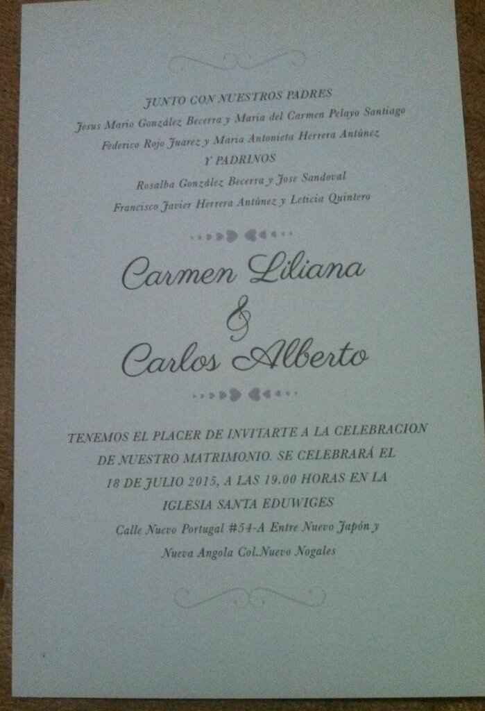 Mis invitaciones sencillas pero bonitas :) - 3