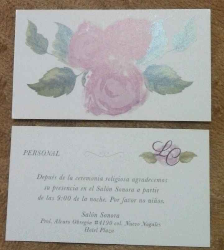 Mis invitaciones sencillas pero bonitas :) - 4