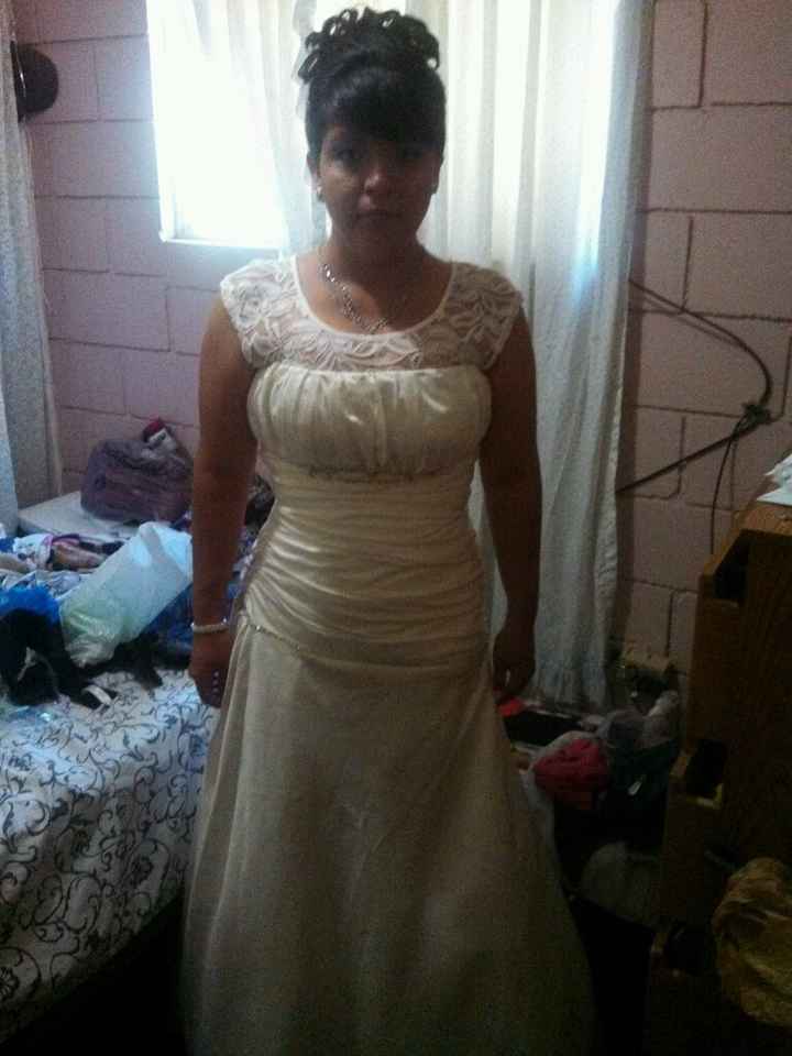 Vestido de novia modificado :) - 2