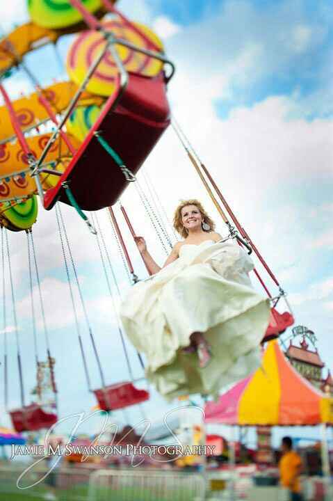 Trash the dress en parque de diversiones - 5