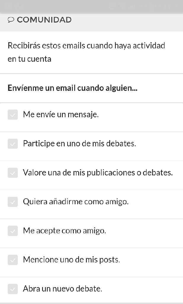 No quiero correos - 1