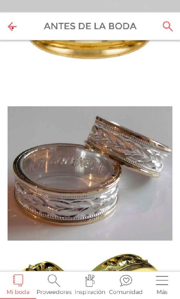 Las argollas de matrimonio - 1