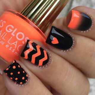 Combinacion de colores en negro y naranja - 9