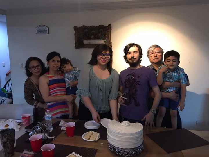 con la familia de mi novio