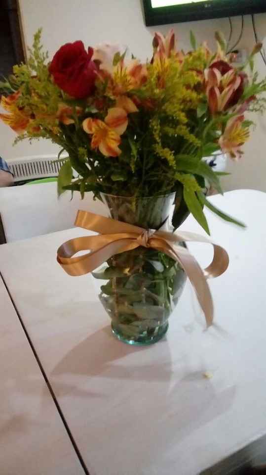 las flores que me regalo