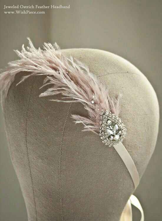 Tocado con plumas - 6