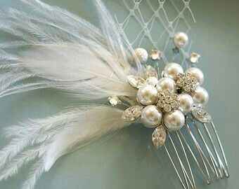 Tocado con plumas - 8