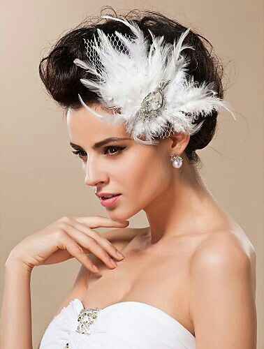 Tocado con plumas - 10
