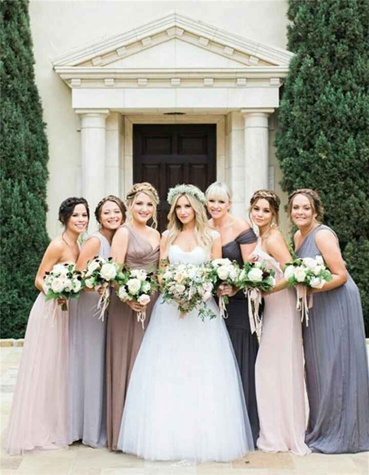 Vestidos de dama 1 color varias tonalidades - 12