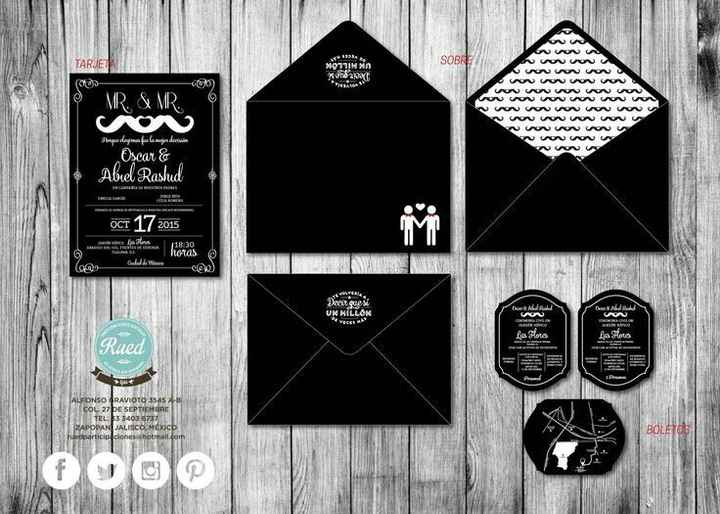  Selección de invitación boda gay - 2