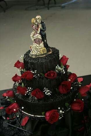 Black wedding cake - 1