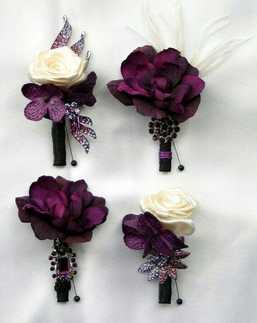 Boutonniers variedad de estilos - 1