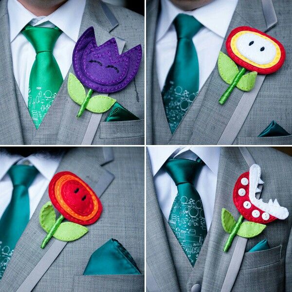 Boutonniers variedad de estilos - 6